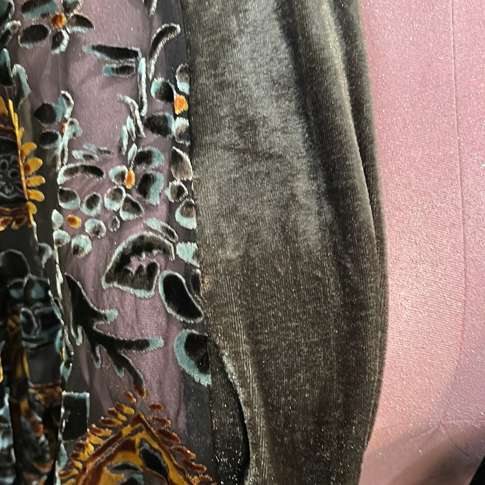 Jodifl Plus Size Sheer Cut Velvet Kimono/Cardigan… - image 3